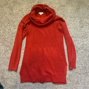 NWOT Studio Works Rust Orange Cowl Neck Sweater Small